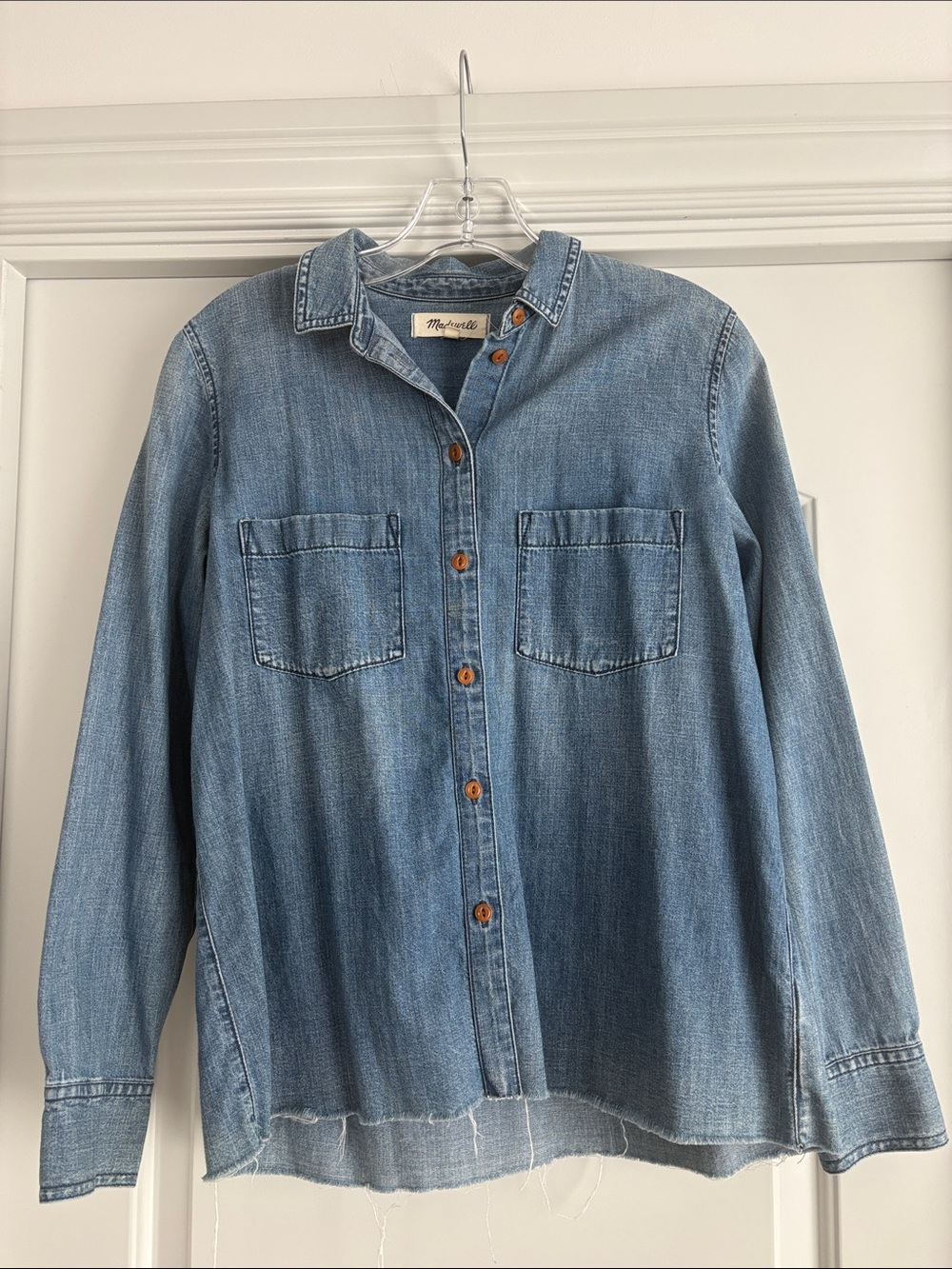 Madewell Small Blue Denim Button-Up Shirt